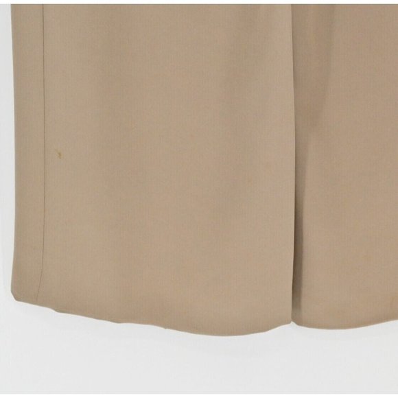 ARMANI COLLEZIONI Womens Silk Blend Pants Unlined Tan Concealed Side Zip Size 8 - Picture 9 of 9